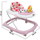 thumbnail image 4 of Andadera para Bebé Juguetes León Musical Altura Ajustable Ruedas de Goma Apta desde 6 meses y hasta 12 kg - Rosa, 4 of 6