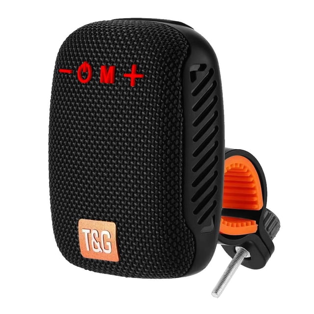 Altavoz exterior Radio FM portátil resistente al agua compatible con Bluetooth (negro)