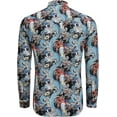thumbnail image 2 of COOFANDY Mens Paisley Printed Shirts Casual Long Sleeve Button Down Shirts Floral Dress Shirt with Pockets, 2 of 5