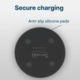 thumbnail image 5 of MMOBIEL 15 W Qi Fast Charging Pad – Wireless Charger for iPhone & Samsung, AirPods & Galaxy Buds (Black), 5 of 6