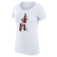 thumbnail image 2 of Women's G-III 4Her by Carl Banks White Cleveland Cavaliers Super-Slim Fit Lightweight Basketball Girls T-Shirt, 2 of 3