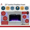 Ameriwood Home Lumina Fireplace TV Stand for TVs up to 70", White