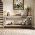 thumbnail image 5 of Tribesigns 70.9" Farmhouse Console Table: 2-Tier Wood Entryway Table, Grey, 5 of 8