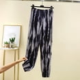 thumbnail image 2 of Tnhcen Women's Elastic Waist Floral Print Pajama Pants Loose Fit Cuffed Ankle Sleepwear Soft Nylon Spandex Casual Home Wear M-L, 2 of 5