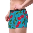thumbnail image 3 of Kdxio Men's Boxer Briefs with Cherry Print - Comfortable and Breathable Underwear for Everyday Wear, 3 of 7