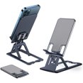thumbnail image 1 of Soporte ajustable para teléfono móvil, soporte para teléfono de escritorio de aluminio, soporte plegable para tableta, compatible con iPad, iPhone 12/SE/11/XS XR Max/8/7 Plus, Samsung Galaxy, todos lo Namotu MZQ-0820-2, 1 of 7