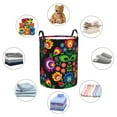 thumbnail image 6 of Daiia Traditional Floral Polish Round Laundry Basket with Handles Thickened Waterproof Circular hamper,Dirty Clothes Storage Basket for Bedroom,Bathroom,College Dorm-Medium, 6 of 8