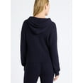 thumbnail image 3 of Free Assembly Women's Cozy Yarn Cable Knit Hoodie Sweater, Midweight, Size XS-XXL, 3 of 5