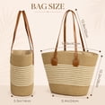 thumbnail image 2 of DAKIMOE Straw Beach Bag For Women Summer Boho Tote Bag Handbags Large Shoulder Purses Woven for Vacation, 2 of 7