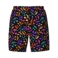 thumbnail image 4 of Lsque Mens Swim Trunks Colorful Pumpkin Faces Pattern - Bathing Suit Compression Liner - Beach Swim Shorts Swimwear - (S-3XL) - Stretch Quick Dry -, 4 of 9
