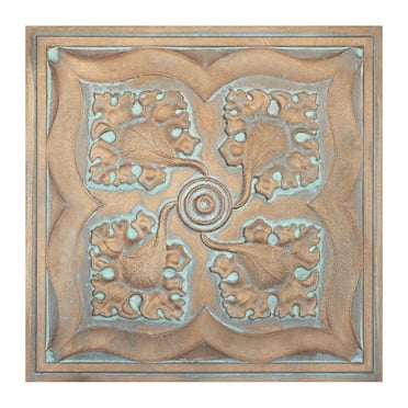 DIY metallic ceiling tile, Interior decorative panel, for Public house PL64 Weather copper color 10Pcs/pack