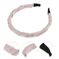 thumbnail image 2 of Unique Bargains 1 Pc Classic Elegant Pleated Headband for Women for Girls 6.10"x5.12" Pink, 2 of 4