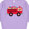 thumbnail image 3 of Inktastic Valentine Fire Truck Heart Bear Toddler Sweatshirt, 3 of 4