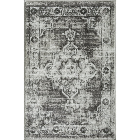 Loomaknoti Rhane Allinzie 2' x 3' Ivory Oriental Indoor Accent Rug