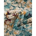 thumbnail image 4 of Unique Loom Vita Collection Area Rug - Pollock (4' 1" Round Blue/Brown), 4 of 7