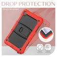 thumbnail image 3 of Allytechgroup Shockproof Case with Screen Protector for Samsung Galaxy Tab A9+ Plus 11" SM-X210 X215 X216, Rugged Bumper Anti-Scratch Kickstand Shoulder Strap Kids Friendly Case Cover, Red, 3 of 8