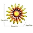 thumbnail image 2 of BNNG Metal Flower Wall Art 3D Sunflower Decor, Hanging Rustic Farmhouse Boho Decoration for Outdoor Indoor Home Garden Yard Fence, 2 of 2
