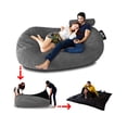 thumbnail image 1 of Sillón Puff Puff Mx cama King size King Gamuza Gris, 1 of 4
