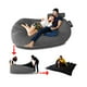 thumbnail image 1 of Sillón Puff Puff Mx cama King size King Gamuza Gris, 1 of 4