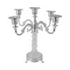 thumbnail image 3 of Candelabro cónico de 5 brazos, soporte para velas, candelabro moderno para interiores y salas de estar. Plata, 3 of 9