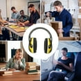 thumbnail image 3 of Adjustable Ergonomic Headband Foldable Noise Reduction Safety Ear Muff for Sleeping Working with Excellent ABS Material Shell, 3 of 7
