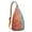 Orange-2, variant on Tribal Print Sling Bag - Waterproof Tear-resistant Vintage Inspired Shoulder Bag with Boho Ethnic Patterns