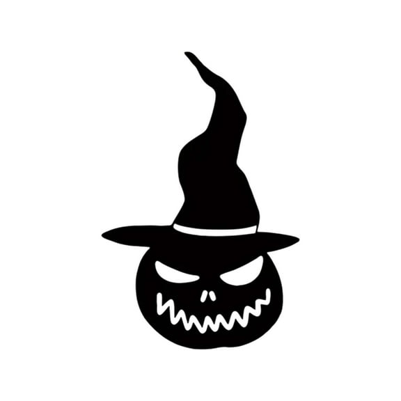 Halloween Decorations Wall Decor Black Scary Pumpkin Silhouette Metal Signs, Classic Horror-themed Halloween Wall Art Decor for Home Party