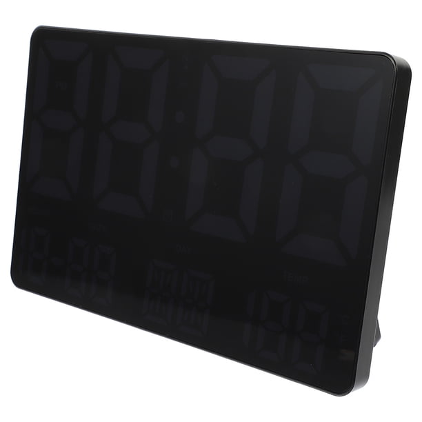 Reloj de pared digital Reloj digital LED Reloj de pared de temperatura de pantalla grande para sala de estar Oficina