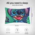 thumbnail image 4 of Funda de almohada rectangular con diseño de puntada, suave y acogedora, con cremallera oculta, para cama, sofá, decoración del hogar, 20 x 30 pulgadas, 4 of 8