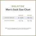 gold toe men's big and tall cotton crew 656s athletic, white (6 pack