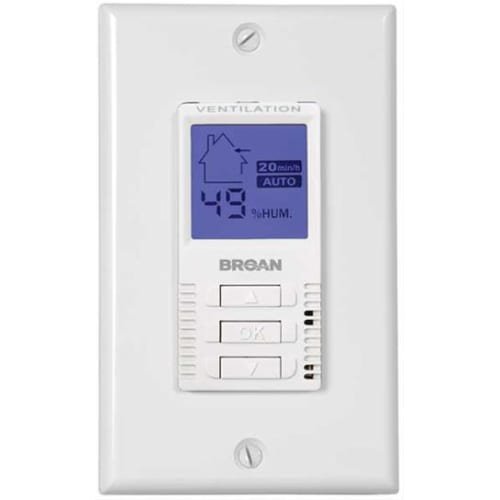 Broan VT7 Wall Control for Broan ERV and HRV Units from the DecoTouch