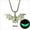 Green, variant on Halloween Bat Pendant Necklace for Women Men Gothic Dark Glowing Bat Necklace Silver Bat Wings Steel Pendant Necklace Jewelry for Women Men