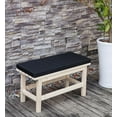 thumbnail image 6 of Bench Cushion 42 in for Outdoor Furniture Water Resistant and Fade Resistant Patio Settee Long Cushion Black 42x16x2 Inch, 6 of 13