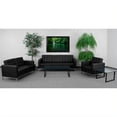 thumbnail image 2 of Flash Furniture Hercules Lacey Series Reception Set in Black, 2 of 2