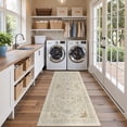 thumbnail image 3 of Roxstand 2'x6' Washable Runner Rug for Hallway Entrance Bedroom Entryway, Vintage Non Slip Stain Resistant Kitchen Rugs, Beige, 3 of 10