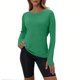 thumbnail image 2 of Sudaderas con capucha para mujer,Sudadera con capucha y abertura para el pulgar para mujer, de forro polar, manga larga, tejido de terciopelo suave, ropa informal para estar en casa, sopatenor, 2 of 9