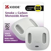 Kidde Battery Operated Wireless Combination Carbon Monoxide & Smoke Detector with Voice Alert