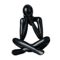 thumbnail image 4 of deevoka Abstract Figure Sculpture Creative for Table Centerpiece Cabinet Living Room Black, 4 of 9