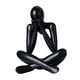 thumbnail image 4 of Figura abstracta escultura figura decorativa artesanía estatua moderna ornamento de escritorio para mesa centro de mesa decoración del hogar Negro, 4 of 8