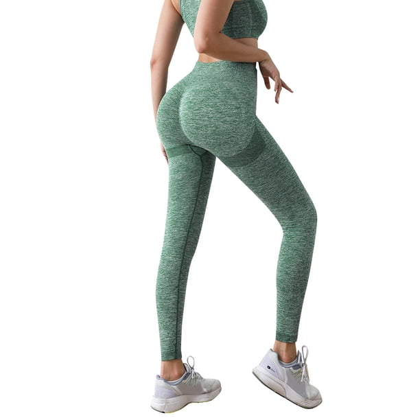 Gibobby Yoga pants mujer Moda para mujer, ejercicio, melocotón, cadera, pantalones de fitness, levantamiento de cadera, pantalones de yoga, medias i(GN2,CH)