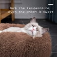thumbnail image 2 of Camas para gatos para gatos de interior, cama lavable para perros y gatos con forma de dona, cojín de felpa suave para mascotas, cama esponjosa con fondo impermeable para perros y gatos, cama, 2 of 5