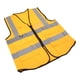 thumbnail image 4 of Chaleco reflectante de seguridad con múltiples bolsillos, impermeable, de alta visibilidad, con cremallera frontal, para Guardian, color amarillo, 4 of 15