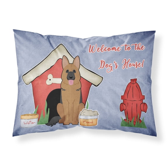 Dog House Collection German Shepherd Fabric Standard Pillowcase