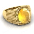 thumbnail image 4 of Shree Jewelrs Original Certified Natural Yellow Sapphire (Pukhraj) Ring - 3.00 Ratti Certified Handcrafted Ring Jupiter Ring, PANCHDHATU Gold Plated Ring for Men and Women, 4 of 5