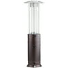 Outdoor Patio Heater Tower 46,000 BTU Propane Heater Gas Dancing Flame Heater Column Flame Glass Tube (Bronze)