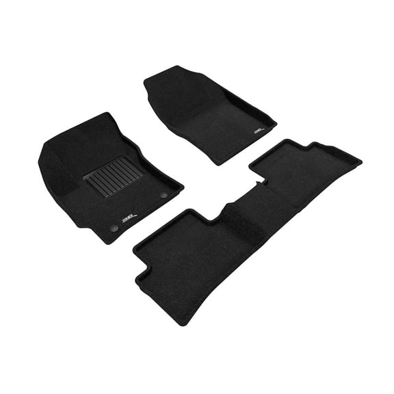 3D MAXpider Custom Fit Elegant Floor Mat (Black) Compatible with Toyota Corolla Hatchback 2019-2025 - Full Set