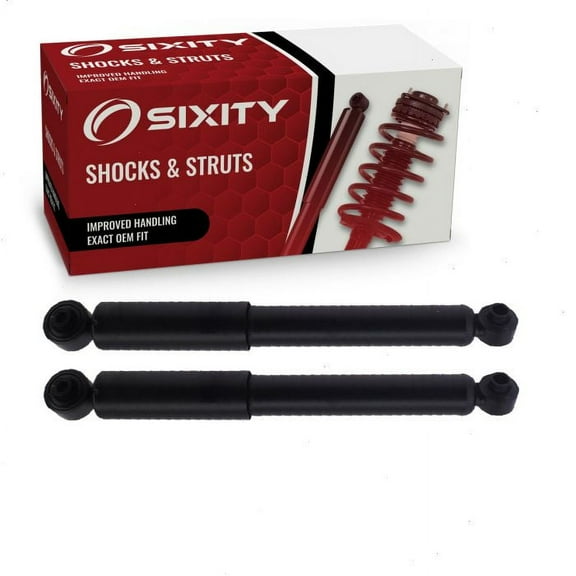 2 pc Sixity Rear Shock Absorbers compatible with Pontiac G5 2007-2009