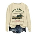 thumbnail image 3 of Christmas Farm Sweatshirts for Women 2025 Long Sleeve Crewneck Xmas Holiday Graphic Sweatshirt Pullover Tops, 3 of 5