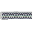 thumbnail image 2 of Ambesonne Ikat Fabric by the Yard Upholstery, Chevron Tile, 2 Yards, Pale Blue Purple, 2 of 4
