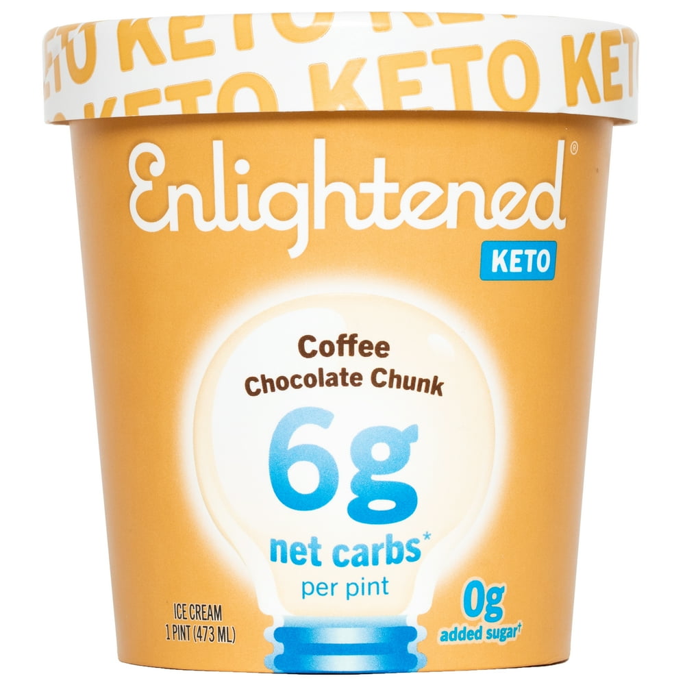 Enlightened Keto Coffee Chocolate Chunk Ice Cream, 1 pint
